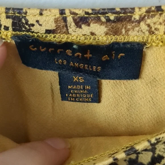 Current Air Harmony Metallic Snake Print Midi Slip Skirt - Picture 7 of 8